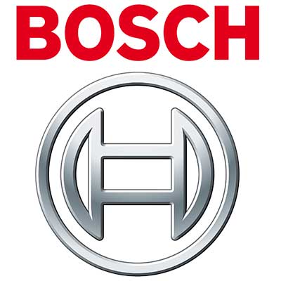 logo cbosch  lettres bosh en rouge au dessus et un h métalique en dessous  partenaire de GRT RENOVE (NÎMES)